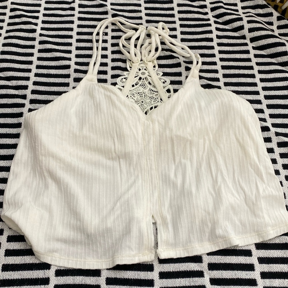 Cream Aerie XS Cute Bralette Crop Top